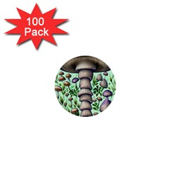 Forest Mushrooms 1  Mini Buttons (100 Pack)  by GardenOfOphir