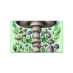 Forest Mushrooms Sticker Rectangular (100 Pack) by GardenOfOphir