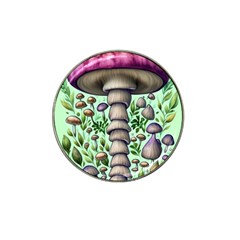 Forest Mushrooms Hat Clip Ball Marker (4 Pack) by GardenOfOphir