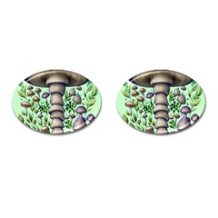 Forest Mushrooms Cufflinks (oval) by GardenOfOphir