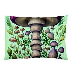 Forest Mushrooms Pillow Case by GardenOfOphir