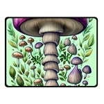 Forest Mushrooms Fleece Blanket (Small) 45 x34  Blanket Front