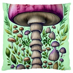 Forest Mushrooms Standard Premium Plush Fleece Cushion Case (one Side) by GardenOfOphir