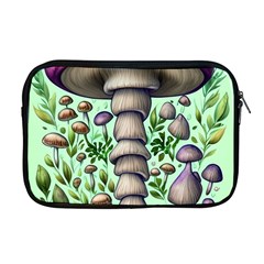 Forest Mushrooms Apple Macbook Pro 17  Zipper Case by GardenOfOphir