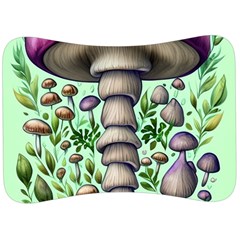 Forest Mushrooms Velour Seat Head Rest Cushion by GardenOfOphir