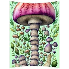 Forest Mushrooms Back Support Cushion by GardenOfOphir