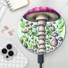 Forest Mushrooms Wireless Fast Charger(white) by GardenOfOphir