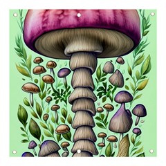 Forest Mushrooms Banner And Sign 3  X 3  by GardenOfOphir