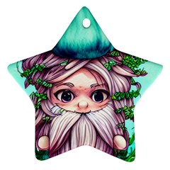 Witchy Forest Mushrooms Ornament (star)