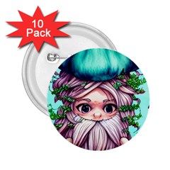 Witchy Forest Mushrooms 2.25  Buttons (10 pack) 