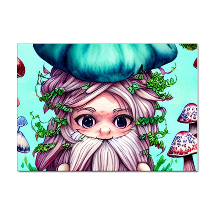 Witchy Forest Mushrooms Sticker A4 (100 pack)