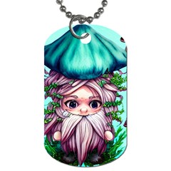 Witchy Forest Mushrooms Dog Tag (Two Sides)