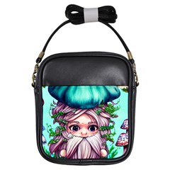 Witchy Forest Mushrooms Girls Sling Bag