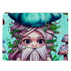 Witchy Forest Mushrooms Cosmetic Bag (xxl) by GardenOfOphir