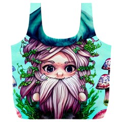 Witchy Forest Mushrooms Full Print Recycle Bag (xxl) by GardenOfOphir