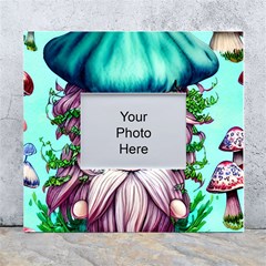 Witchy Forest Mushrooms White Wall Photo Frame 5  x 7 