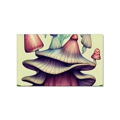 Antique Forest Mushrooms Sticker (rectangular) by GardenOfOphir