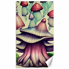 Antique Forest Mushrooms Canvas 40  X 72  by GardenOfOphir