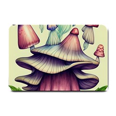 Antique Forest Mushrooms Small Doormat by GardenOfOphir