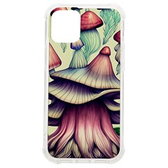 Antique Forest Mushrooms Iphone 12 Mini Tpu Uv Print Case	 by GardenOfOphir