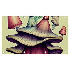 Antique Forest Mushrooms Banner And Sign 7  X 4  by GardenOfOphir