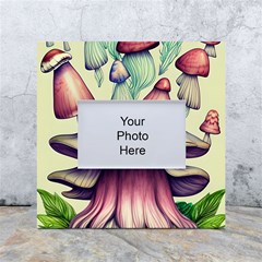 Antique Forest Mushrooms White Box Photo Frame 4  X 6 