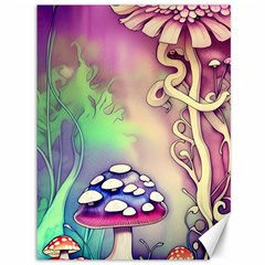 Tiny Forest Mushroom Fairy Canvas 36  X 48  by GardenOfOphir