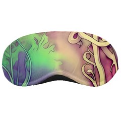 Tiny Forest Mushroom Fairy Sleeping Mask by GardenOfOphir