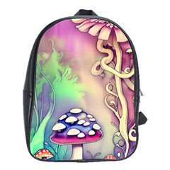 Tiny Forest Mushroom Fairy School Bag (large) by GardenOfOphir