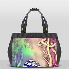 Tiny Forest Mushroom Fairy Oversize Office Handbag by GardenOfOphir