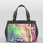 Tiny Forest Mushroom Fairy Oversize Office Handbag Front