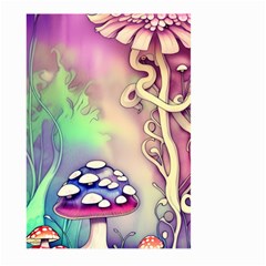 Tiny Forest Mushroom Fairy Large Garden Flag (two Sides) by GardenOfOphir