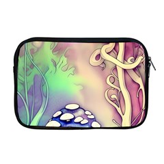 Tiny Forest Mushroom Fairy Apple Macbook Pro 17  Zipper Case by GardenOfOphir