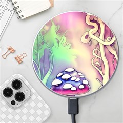 Tiny Forest Mushroom Fairy Wireless Fast Charger(white) by GardenOfOphir