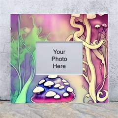 Tiny Forest Mushroom Fairy White Wall Photo Frame 5  X 7  by GardenOfOphir