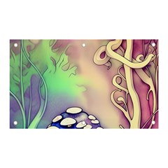 Tiny Forest Mushroom Fairy Banner And Sign 5  X 3  by GardenOfOphir