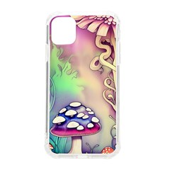 Tiny Forest Mushroom Fairy Iphone 11 Tpu Uv Print Case by GardenOfOphir