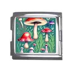 Forest Mushroom Fairy Garden Mega Link Italian Charm (18mm) by GardenOfOphir