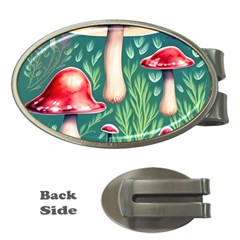 Forest Mushroom Fairy Garden Money Clips (oval)  by GardenOfOphir