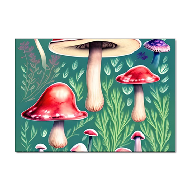 Forest Mushroom Fairy Garden Sticker A4 (100 pack)