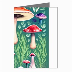 Forest Mushroom Fairy Garden Greeting Cards (pkg Of 8) by GardenOfOphir