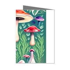 Forest Mushroom Fairy Garden Mini Greeting Cards (pkg Of 8) by GardenOfOphir