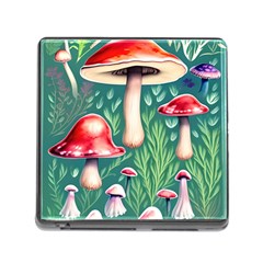 Forest Mushroom Fairy Garden Memory Card Reader (square 5 Slot) by GardenOfOphir