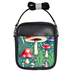 Forest Mushroom Fairy Garden Girls Sling Bag by GardenOfOphir