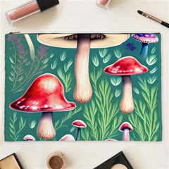 Forest Mushroom Fairy Garden Cosmetic Bag (xxl) by GardenOfOphir