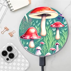 Forest Mushroom Fairy Garden Wireless Fast Charger(white) by GardenOfOphir