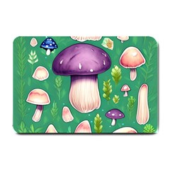 Forest Mushroom Garden Path Small Doormat by GardenOfOphir