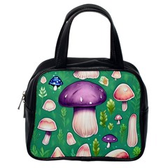 Forest Mushroom Garden Path Classic Handbag (one Side) by GardenOfOphir