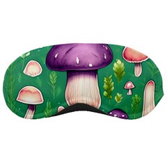 Forest Mushroom Garden Path Sleeping Mask by GardenOfOphir