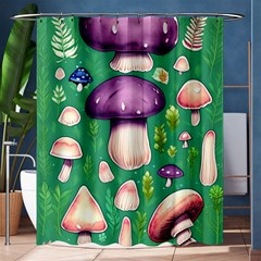 Forest Mushroom Garden Path Shower Curtain 60  X 72  (medium)  by GardenOfOphir